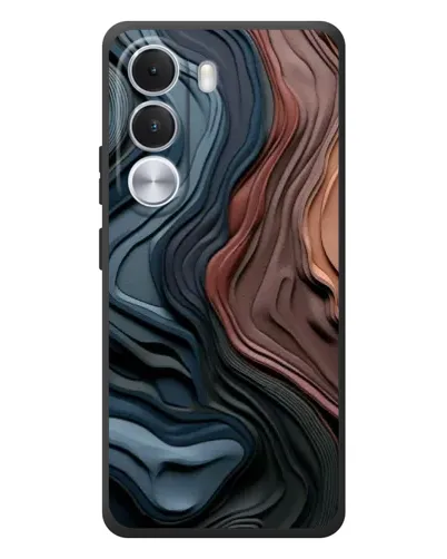 Чехол для Realme C100i с картинкой «Цветные волны каньона» Чехол для Realme C100i с картинкой «Цветные волны каньона»
