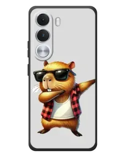 Чехол для Realme C100i с картинкой «Капибара рэпер даб»