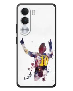 Чехол для Realme C100i с картинкой «Акварельный Месси Барселона»