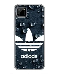 Чехол для Realme C11 с картинкой «Adidas Trefoil Blue»
