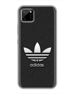 Чехол для Realme C11 с картинкой «Adidas Карбоновая текстура»