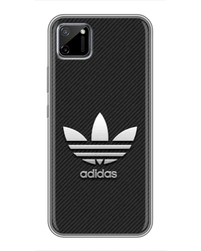 Чехол для Realme C11 с картинкой «Adidas Карбоновая текстура»