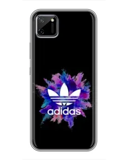 Чехол для Realme C11 с картинкой «Взрыв красок Adidas»