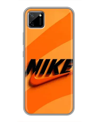 Чехол для Realme C11 с картинкой «Оранжевый драйв Nike»