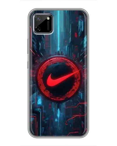 Чехол для Realme C11 с картинкой «Техногенный стиль Nike»
