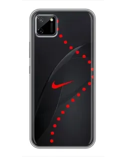 Чехол для Realme C11 с картинкой «Абстрактный дизайн Nike»