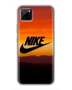 Чехол для Realme C11 с картинкой «Nike — вечерний горизонт»