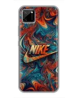 Чехол для Realme C11 с картинкой «Nike в абстракции»