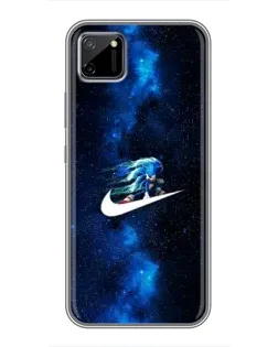 Чехол для Realme C11 с картинкой «Звездный путь Nike»
