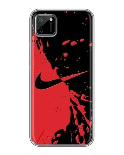 Чехол для Realme C11 с картинкой «Красные брызги Nike» Чехол для Realme C11 с картинкой «Красные брызги Nike»