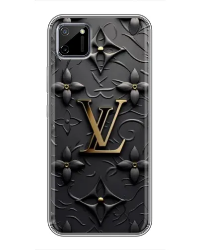 Чехол для Realme C11 с картинкой «Кожаная текстура LV»