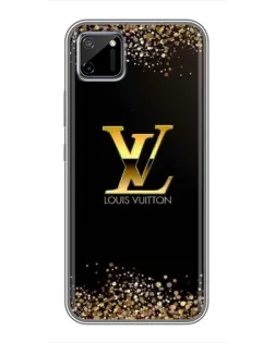 Чехол для Realme C11 с картинкой «LV — золотые искры»