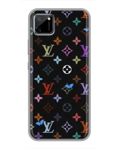 Чехол для Realme C11 с картинкой «Цветная монограмма LV»