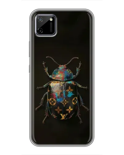 Чехол для Realme C11 с картинкой «LV — мраморный принт»