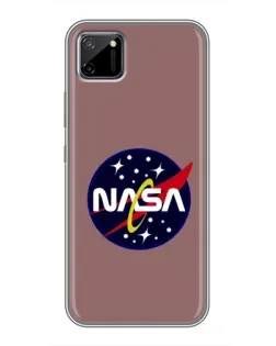 Чехол для Realme C11 с картинкой «NASA — ретро космос»