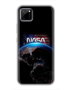 Чехол для Realme C11 с картинкой «Земля из космоса NASA»