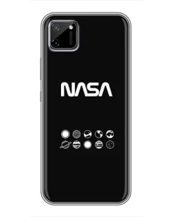 Чехол для Realme C11 с картинкой «NASA — технический принт»