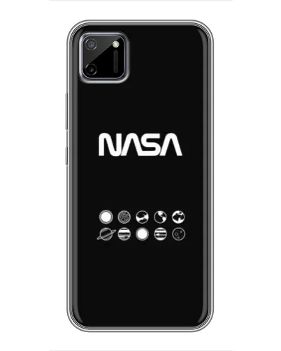 Чехол для Realme C11 с картинкой «NASA — технический принт»