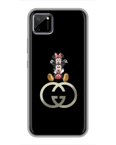 Чехол для Realme C11 с картинкой «Минни Маус на лого»