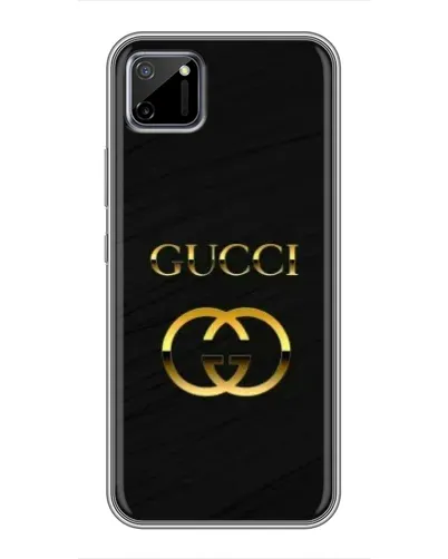 Чехол для Realme C11 с картинкой «Золотой логотип Gucci»