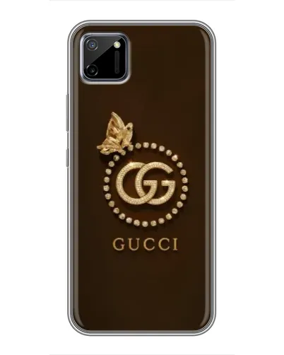 Чехол для Realme C11 с картинкой «Gucci — золотая бабочка»
