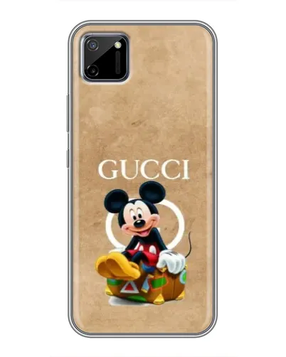 Чехол для Realme C11 с картинкой «Микки Маус Gucci — крафт»