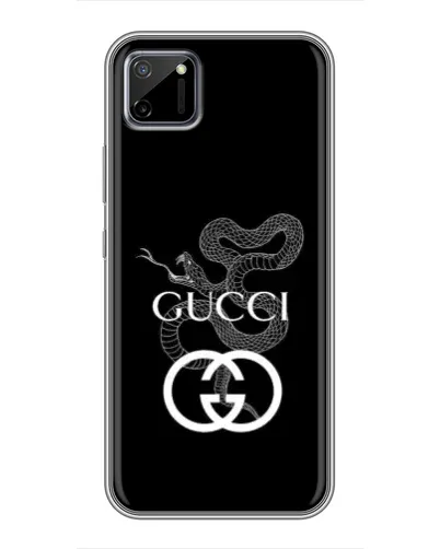 Чехол для Realme C11 с картинкой «Gucci — серебряная змея»
