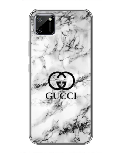 Чехол для Realme C11 с картинкой «Gucci — мраморный шик»