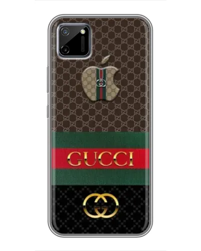 Чехол для Realme C11 с картинкой «Gucci — брендированный десерт»