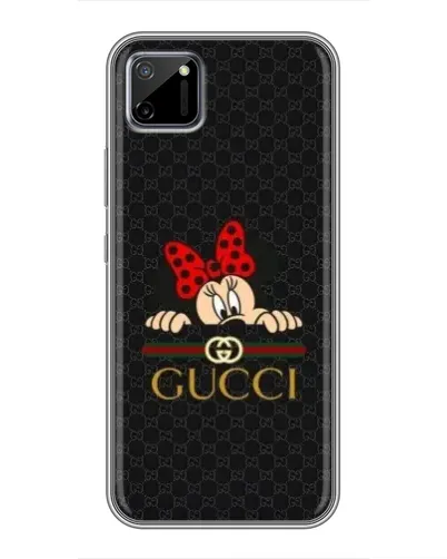 Чехол для Realme C11 с картинкой «Минни Маус Gucci — черный»