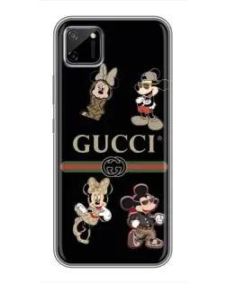 Чехол для Realme C11 с картинкой «Gucci — герои Disney и монограмма»