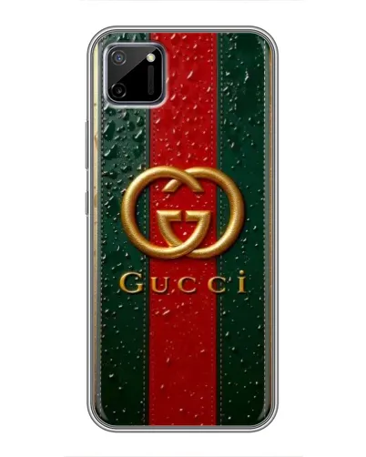 Чехол для Realme C11 с картинкой «Gucci — фирменная полоса и золото» Чехол для Realme C11 с картинкой «Gucci — фирменная полоса и золото»