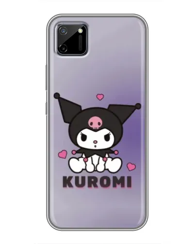 Чехол для Realme C11 с картинкой «Kuromi — фиолетовый арт»