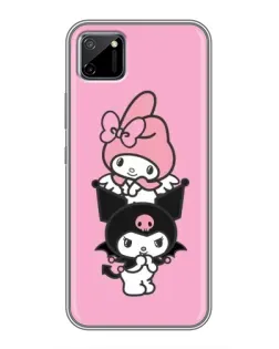 Чехол для Realme C11 с картинкой «My Melody и Kuromi» Чехол для Realme C11 с картинкой «My Melody и Kuromi»