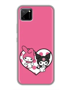 Чехол для Realme C11 с картинкой «Kuromi и My Melody» Чехол для Realme C11 с картинкой «Kuromi и My Melody»