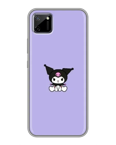 Чехол для Realme C11 с картинкой «Kuromi — фиолетовый минимализм»