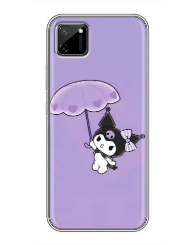 Чехол для Realme C11 с картинкой «Kuromi с зонтиком»