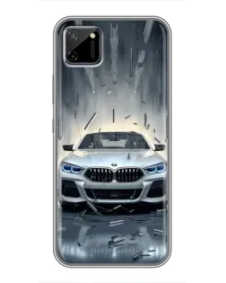 Чехол для Realme C11 с картинкой «BMW в свете фар»