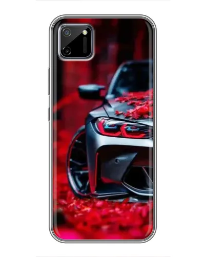 Чехол для Realme C11 с картинкой «Спортивная BMW и цветы» Чехол для Realme C11 с картинкой «Спортивная BMW и цветы»