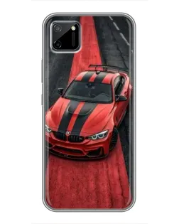 Чехол для Realme C11 с картинкой «BMW на красной дорожке»