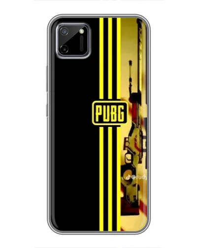 Чехол для Realme C11 с картинкой «PUBG — камуфляжный шлем»