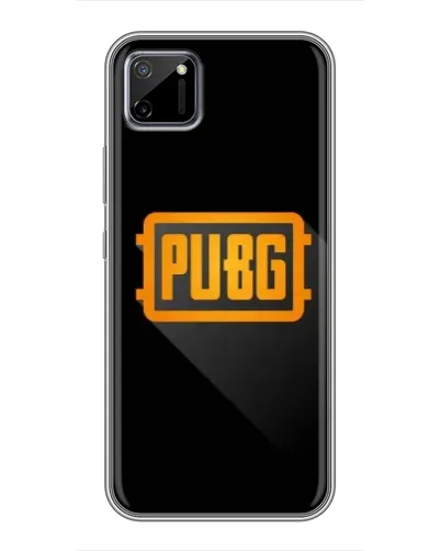 Чехол для Realme C11 с картинкой «PUBG — рамка лого»