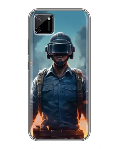 Чехол для Realme C11 с картинкой «PUBG — реалистичный герой»