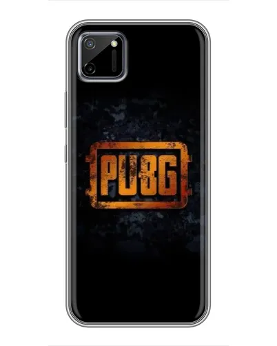 Чехол для Realme C11 с картинкой «PUBG — золотой логотип»
