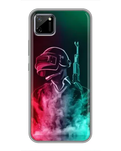 Чехол для Realme C11 с картинкой «PUBG — огненный воин»