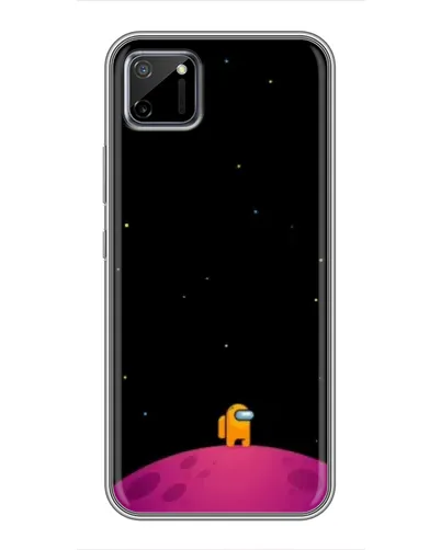 Чехол для Realme C11 с картинкой «Одинокий герой на планете»