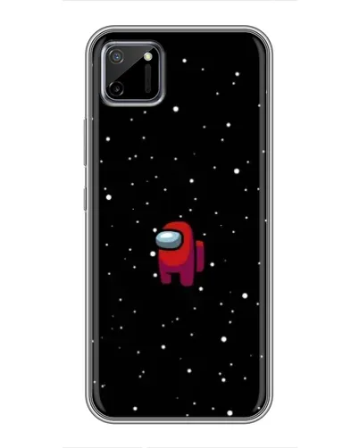 Чехол для Realme C11 с картинкой «Красный Among Us»