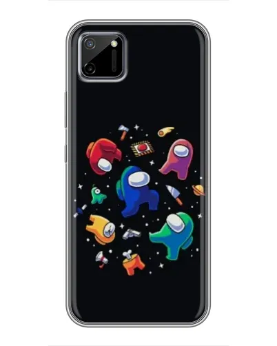 Чехол для Realme C11 с картинкой «Among Us космос»