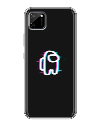 Чехол для Realme C11 с картинкой «Among Us неон»
