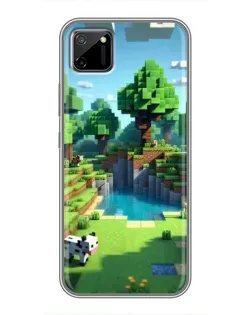 Чехол для Realme C11 с картинкой «Minecraft летний день»